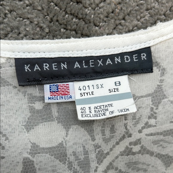 Karen Alexander Vintage Lace Maxi Dress Ivory Size 8 - Picture 2 of 15